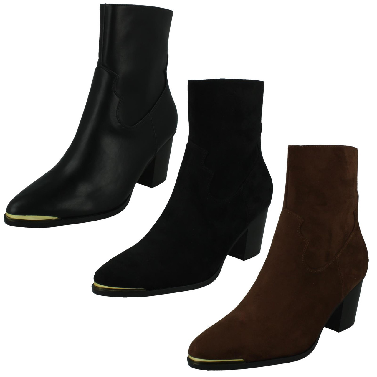 Cuban heel hot sale ankle boots ladies