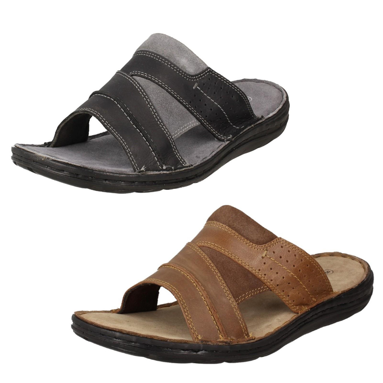 Mens Hush Puppies Casual Mule Sandals Archer - Main Image
