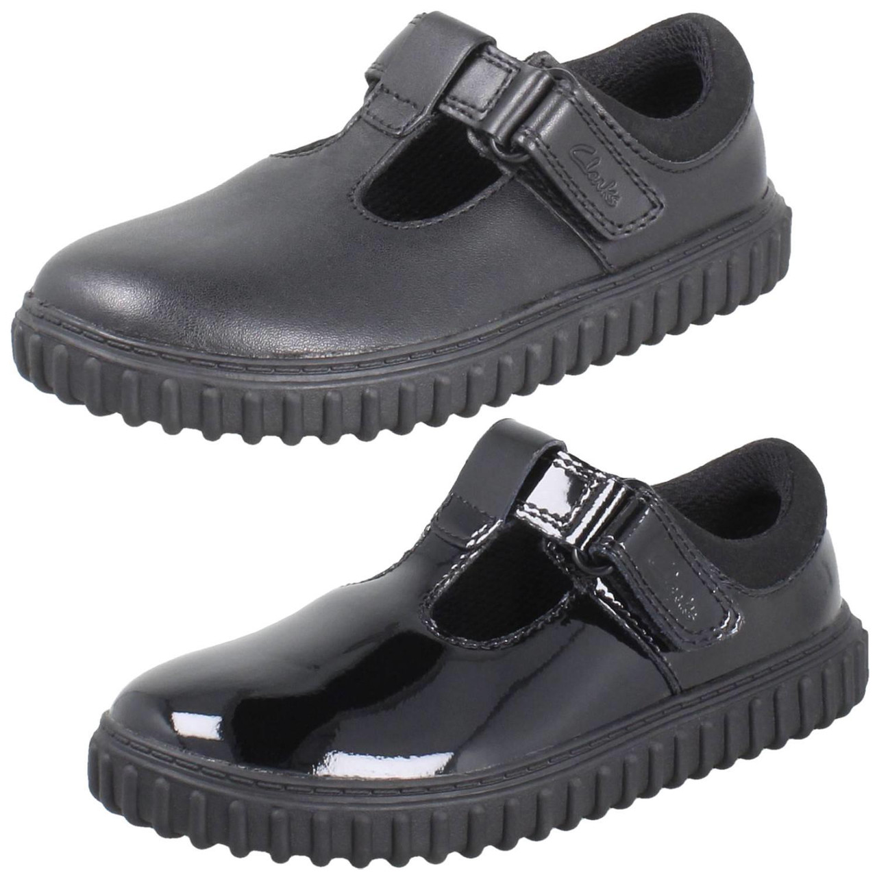 Vintage Clarks Clarks Childrens Pumps Girls Clarks Classic T-Bar School  Shoes Cove Hope