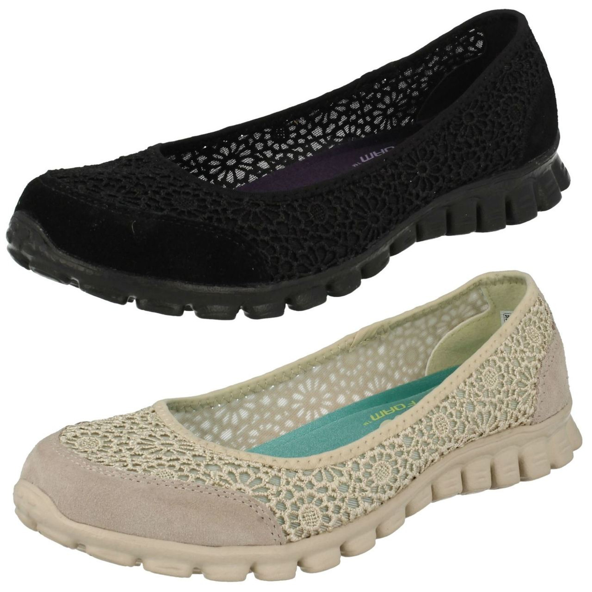 Ladies Skechers Flex with Memory Foam Slip On Pumps Sweetpea