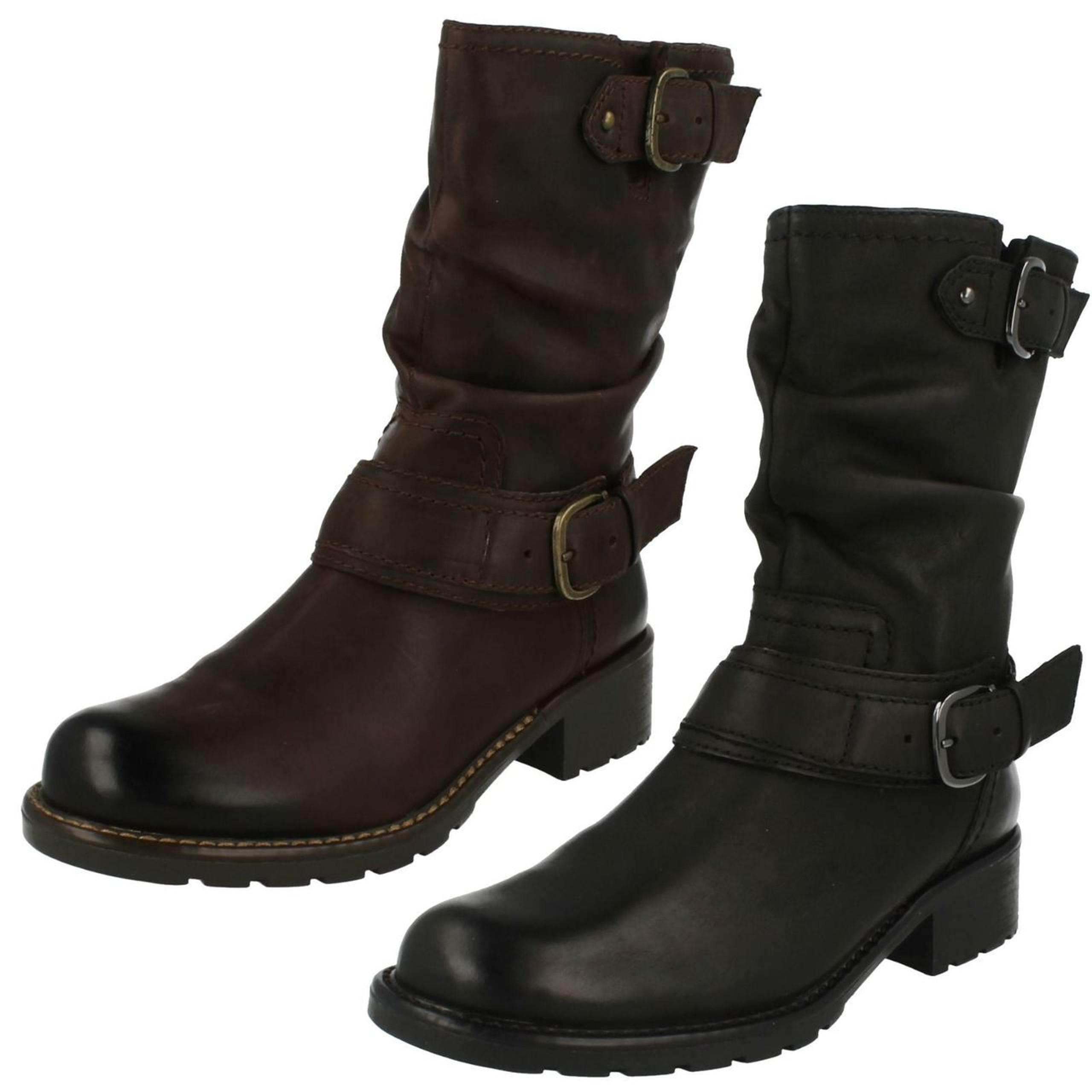 Ladies Clarks Mid Calf Boots Orinoco Jive