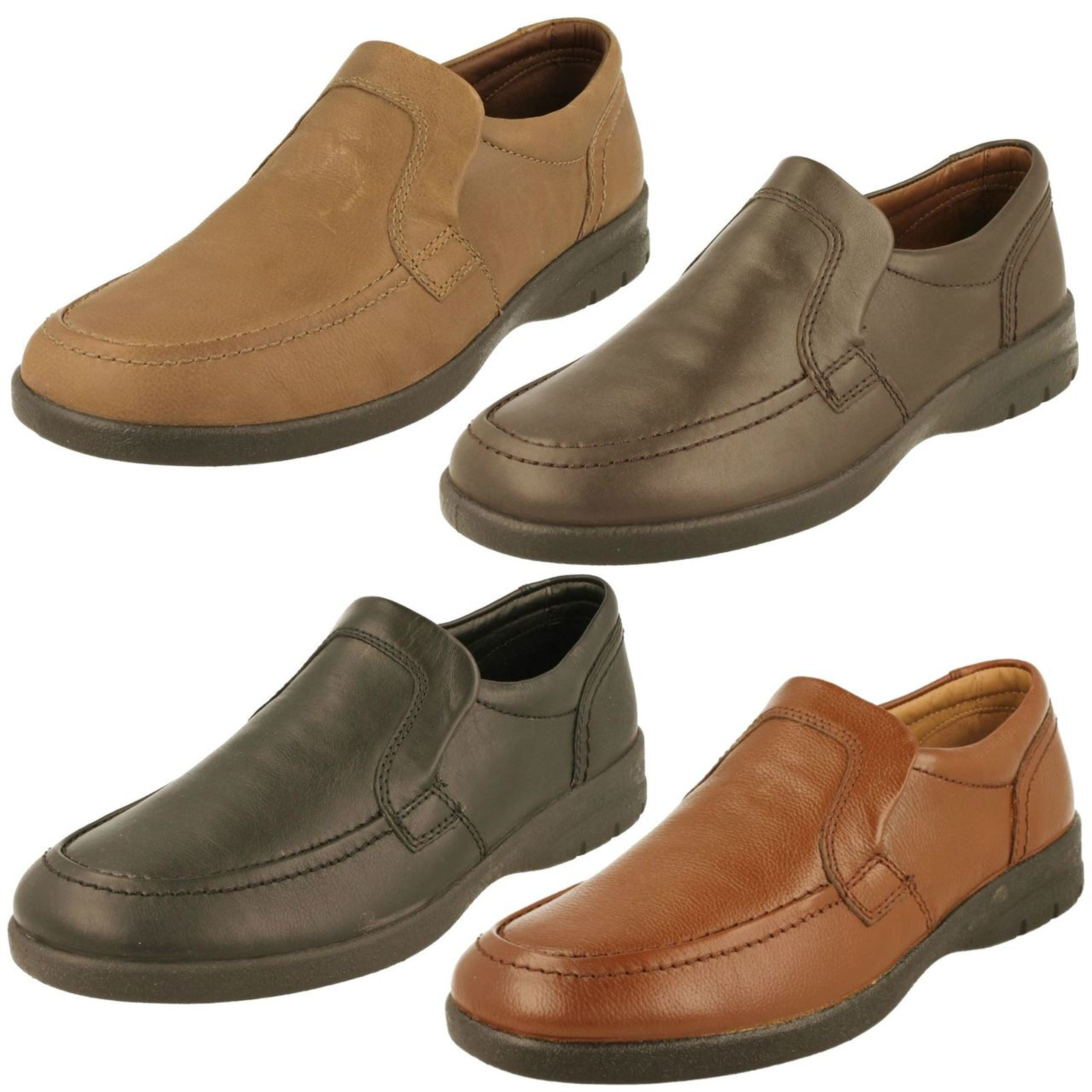 Mens Clarks Flexlight Wide Fitting Slip On Shoes Swift Step