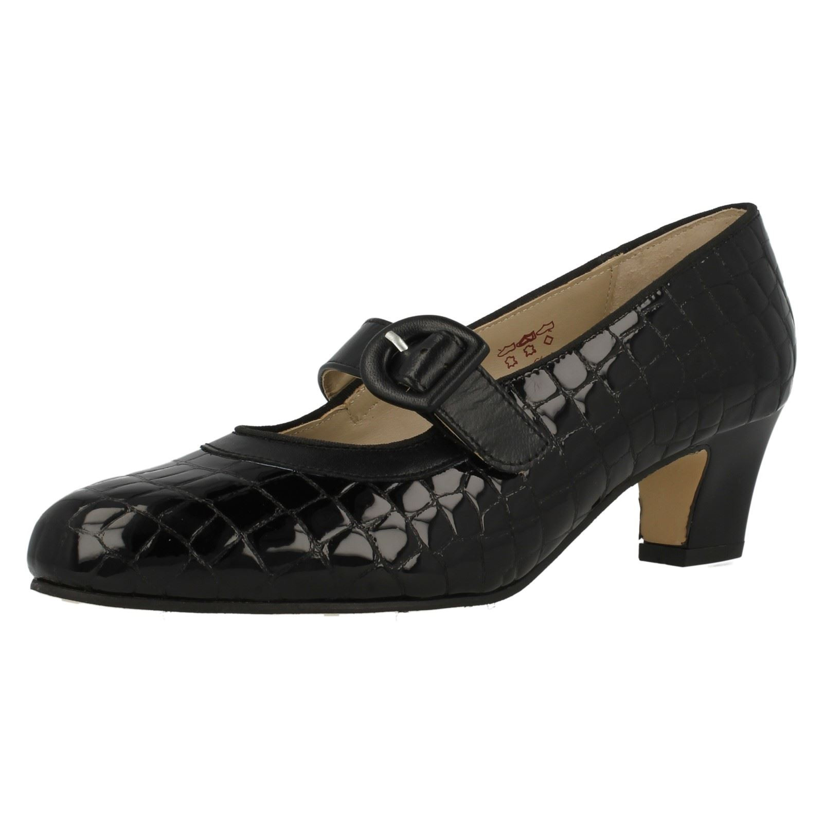 Ladies Equity Wide Fitting Court Shoes Maxine