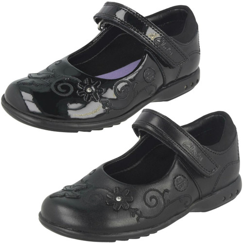 clarks girls school shoes
