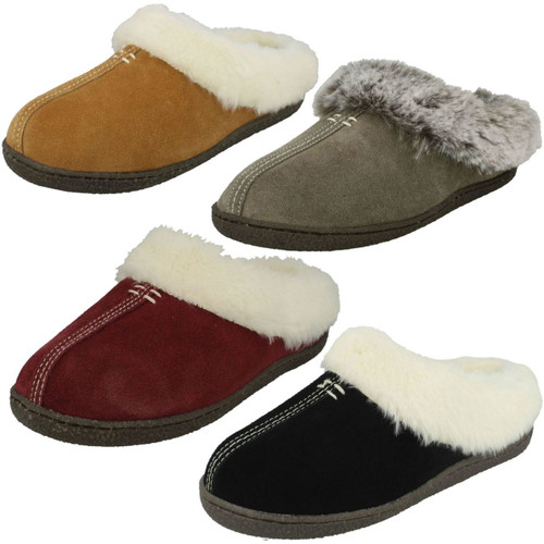 Ladies Slip On Me To You Tatty Teddy Mule Slippers Rose