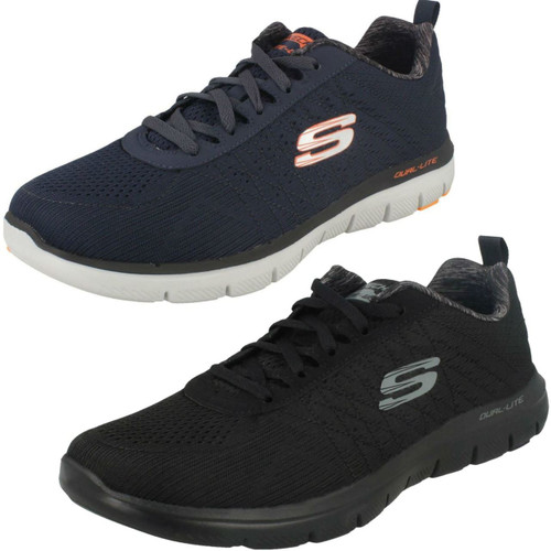 Mens Skechers Air Cooled Memory Foam Trainers Flex Advantage 3.0 52954