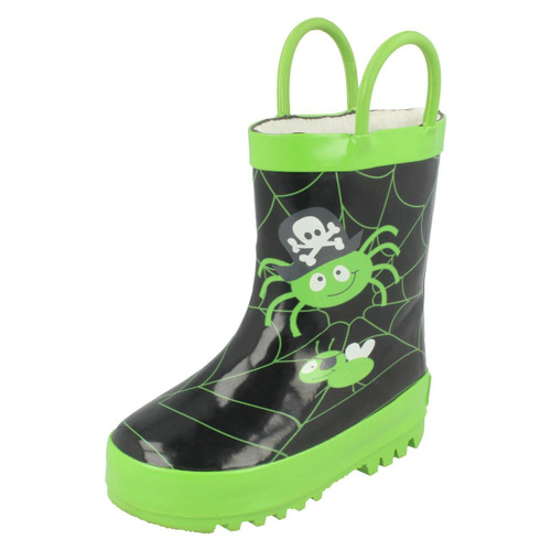 Details about / Boys Startrite Warmlined Wellingtons /'Roar Glow/'