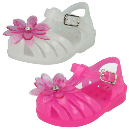 Infant/Baby Girls Spot On Jelly Sandals H2333