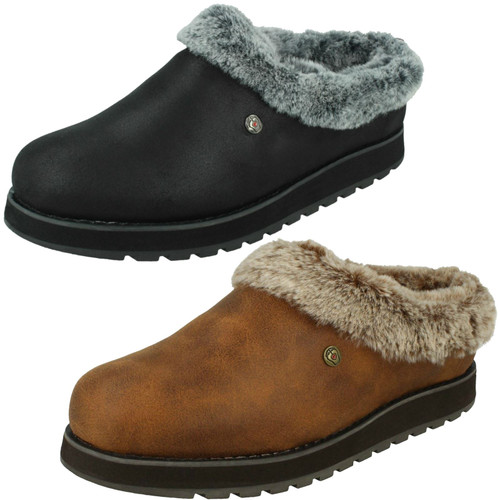 skechers fur lined mules