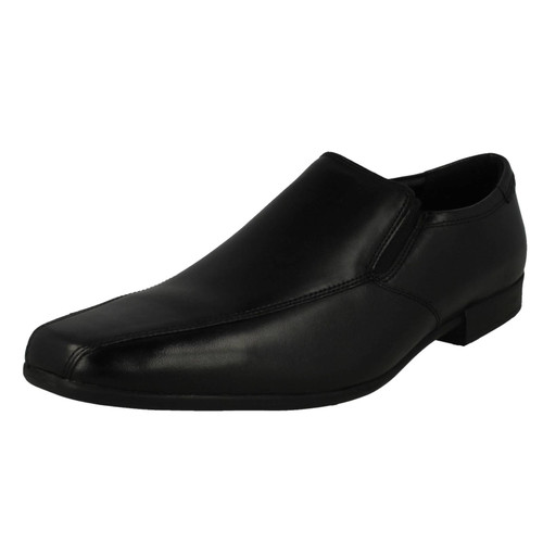 Mens Clarks Embroidered Detailed Sleek Slip On Shoes - Sidton Edge