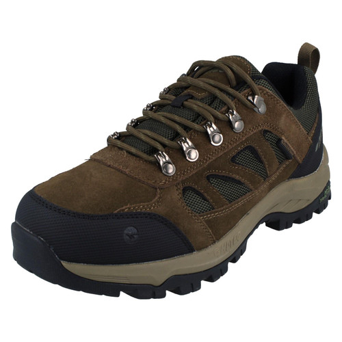 Mens Hi-Tec Waterproof Lace Up Casual Walking Trainers - Bandera Expedition Low WP Wide