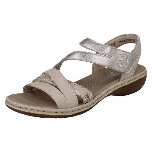 Ladies Rieker Cross Over Strappy Sandals 65965