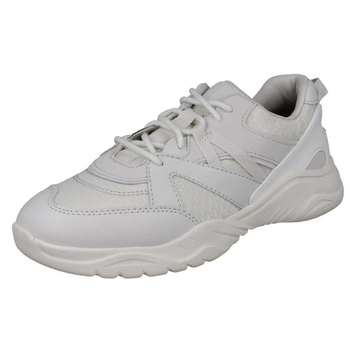 Kids Clarks Lace Up Sports Trainers - Feather Pace O