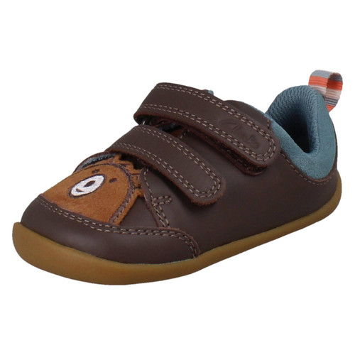 Boys Clarks Pre-Walking Bear Face Casual Shoes - Roamer Eden