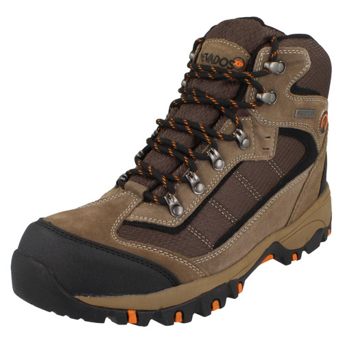 Mens Nevadosxp Lace Up Leather Walking Boots with Memory Foam Insoles - Lakewood