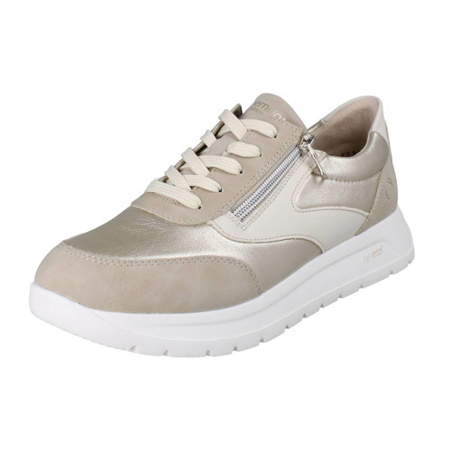 Ladies Remonte Extra Wide Vegan Trainers With Side Zip D2V02