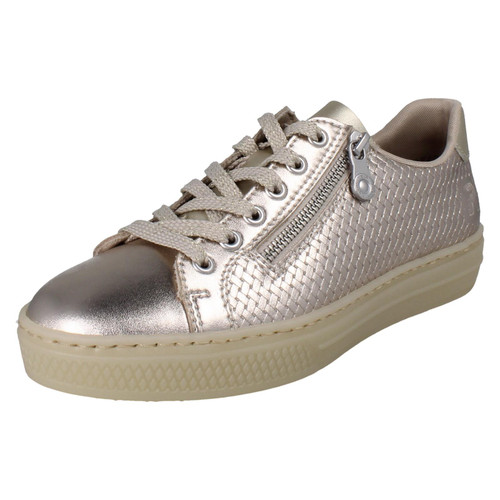Ladies Rieker Detailed Casual Trainers With Side Zip L5955