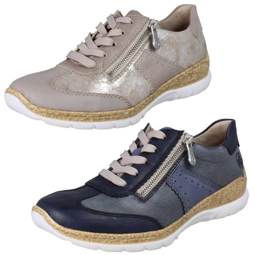 Womens Rieker Detailed Trainers With Side Zip N4221