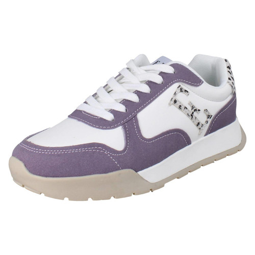 Ladies Casual Elle Sport Lace Up Trainers F7287