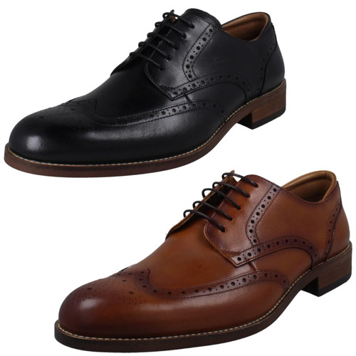Mens Clarks Smart Formal Brogue Lace Up Shoes - CraftRemi Tip