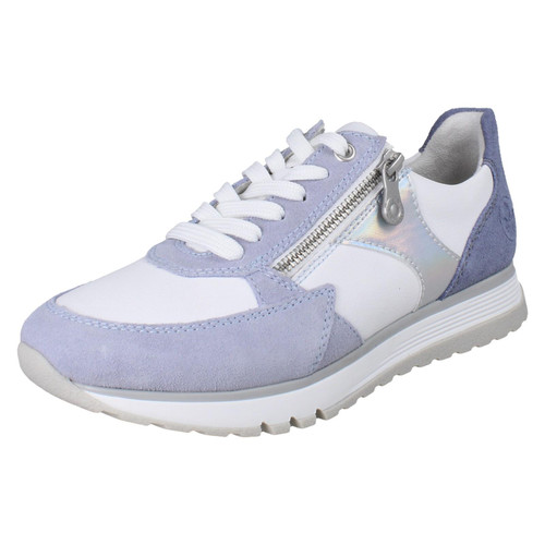 Ladies Rieker Extra Wide Casual Trainers With Side Zip 49010