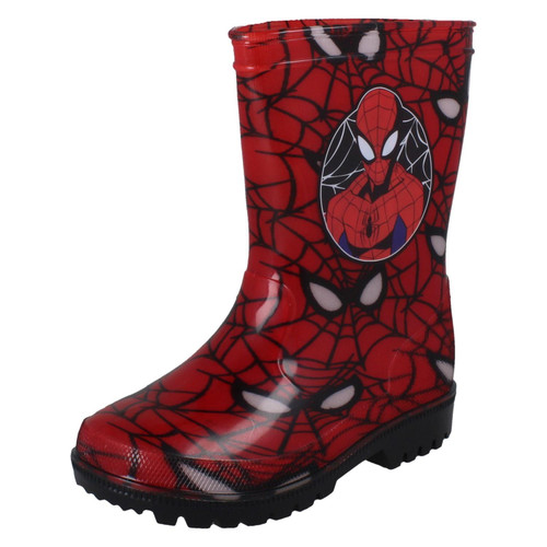 Boys Marvel Spiderman Wellington GW128850