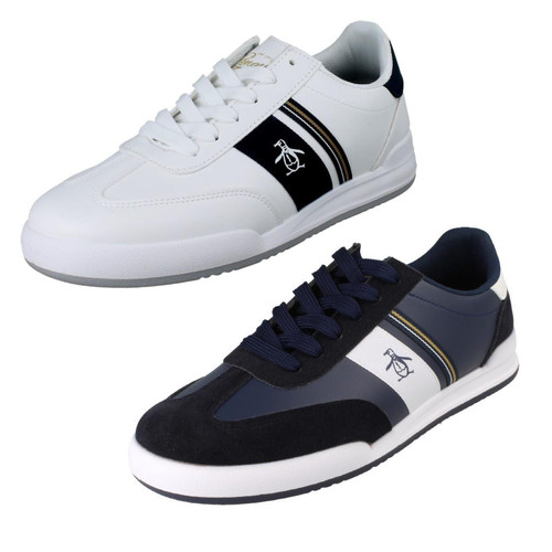 Mens Penguin Lace Up Casual Trainers - Gaz