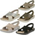 Ladies Clarks Slingback Flat Sandals Tri Chloe