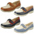 Ladies Easy B Flat Loafer Style Shoes Elizabeth