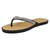 Ladies Savannah Flat Diamante Trim Toepost Sandal