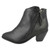 Ladies Spot On Cowboy Style Ankle Boots with Zip Detail F50450