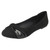 Ladies Spot On Twist Vamp Trim Ballerinas