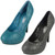 Ladies Spot On Heeled Platform Court Shoe