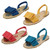 Girls Spot On Flat Mule Slingback Sandal