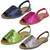 Girls Spot On Flat Mule Slingback Sandal