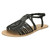 Ladies Leather Collection Flat Strappy Sandals F00159