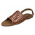 Ladies Leather Collection Weave Vamp Sandals F00188