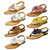 Ladies Leather Collection Toepost Sandals F00207