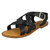 Ladies Leather Collection Buckle Slingback Sandals F00229