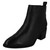 Ladies Leather Collection Zip Up Ankle Boots F51050