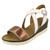 Ladies Padders Wedge Heeled Sandals Primrose