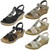 Ladies Rieker Wedge Sandals 62459