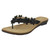 Ladies Savannah Toepost Flower Trim Sandals F10873