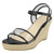 Ladies Savannah Transparent Strap Wedges F10894