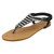 Ladies Spot On Diamante Toepost Sandals F00179