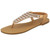 Ladies Spot On Diamante Toepost Sandals F00179