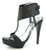 Ladies Spot On Diamante High Heel Platform Sandal