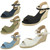 Ladies Spot On Mid Wedge Espadrilles