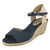 Ladies Spot On Mid Wedge Espadrilles