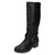 Ladies Spot On Zip Back Biker Boots